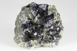 Purple Dodecahedral Fluorite Cluster - Yaogangxian Mine #185625-1